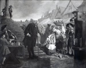 Dr. Johnson Doing Penance in the Market Place of Uttoxeter, 1869 by Eyre Crowe